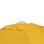 Air hood at the top of the umbrella for increased stability in gusts of wind