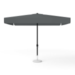 Square parasol 300 x 300 cm anthracite with crank plain colour