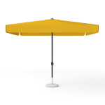 Square parasol 300 x 300 cm orange with crank, plain colour