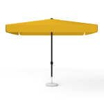 Square parasol 300 x 300 cm orange with crank, plain colour