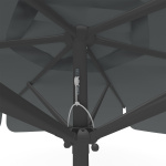 Parasol with crank ø 250 cm, detail of cable pull