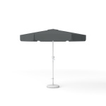 Round parasol, ø 250 cm, anthracite – with crank, plain colour
