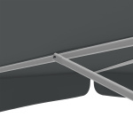 Parasol with crank, robust struts