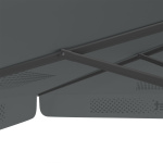 Sonnenschirm mit Logodruck, 300 x 300 cm, robuste Streben