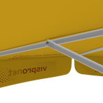 Sonnenschirm mit Logodruck, ø 250 cm, robuste Streben