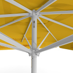 Sonnenschirm mit Logodruck, 300 x 300 cm, Detail Seilzug