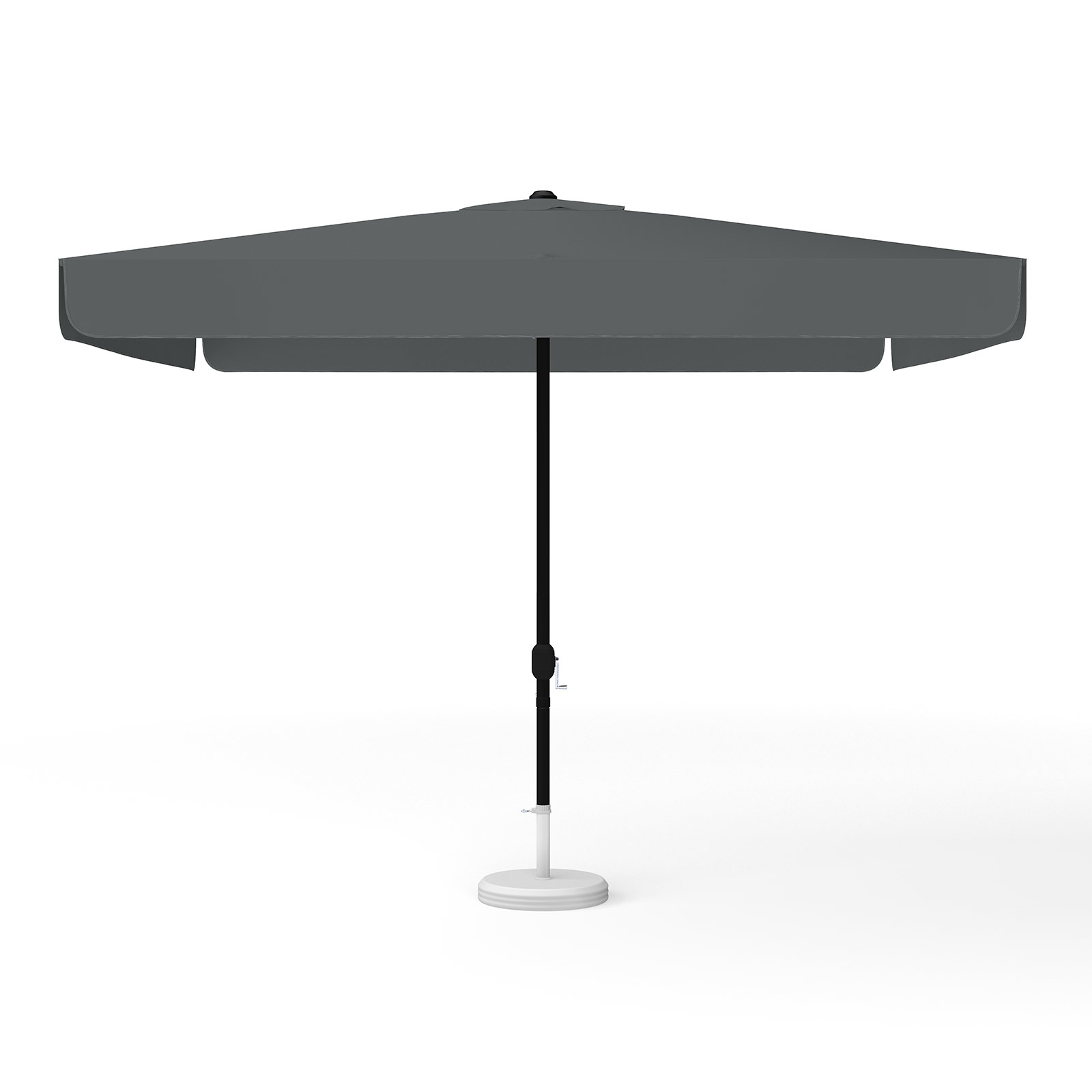 Parasol anthracite, square, 300 x 300 cm with crank, solid color