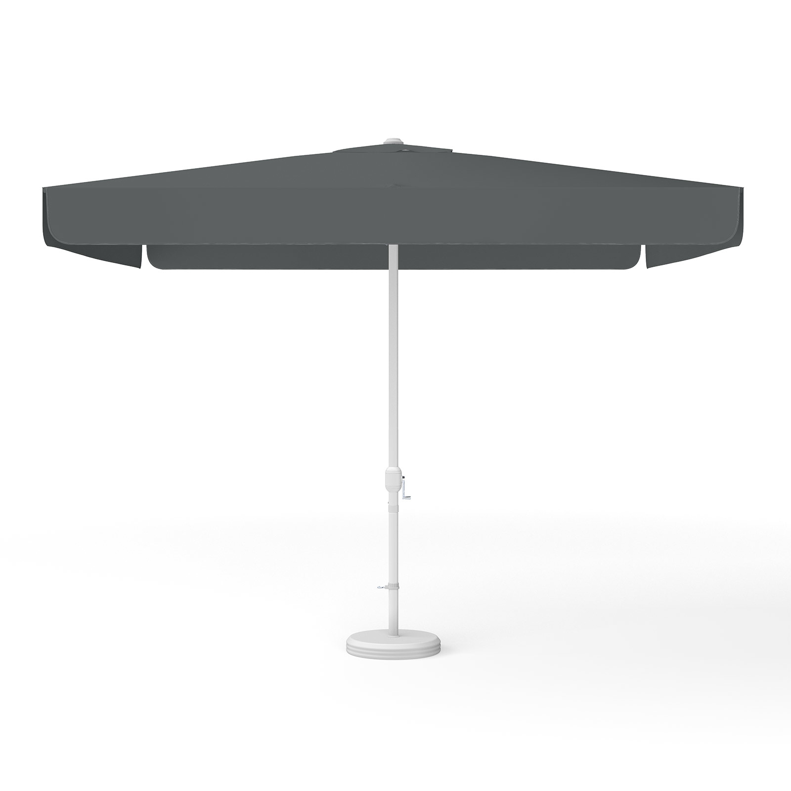 Parasol anthracite, square, 300 x 300 cm with crank, solid color