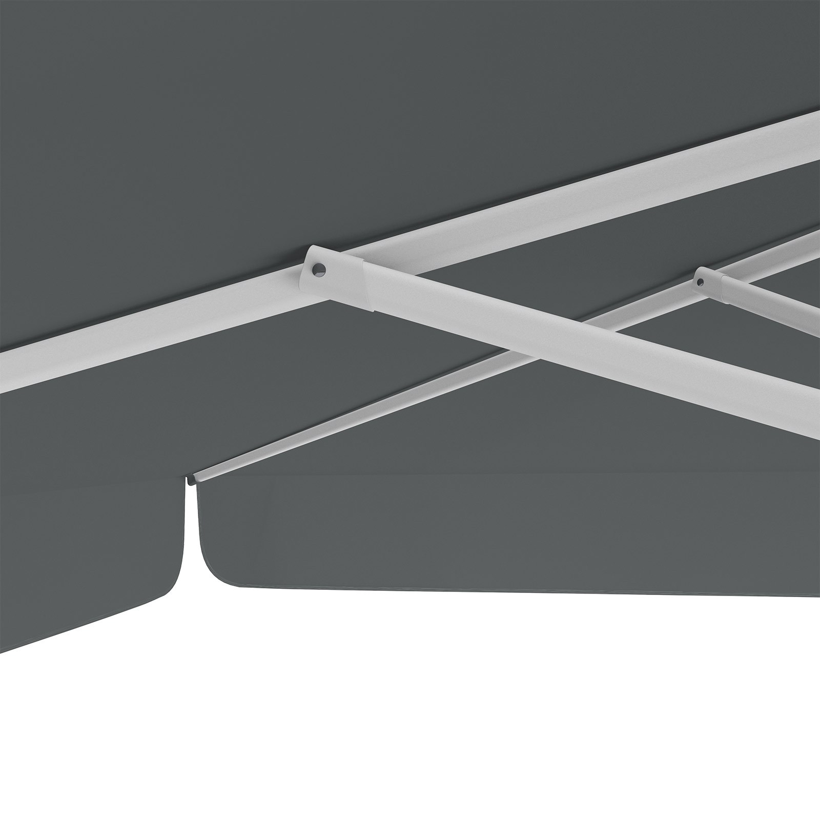 Parasol anthracite, 300 x 300 cm, robust struts