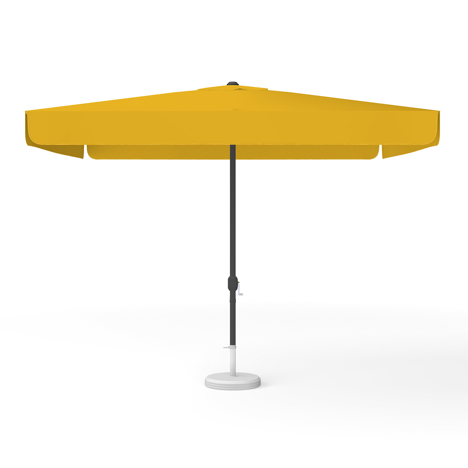 Sunshade orange, square, 300 x 300 cm with crank, solid color