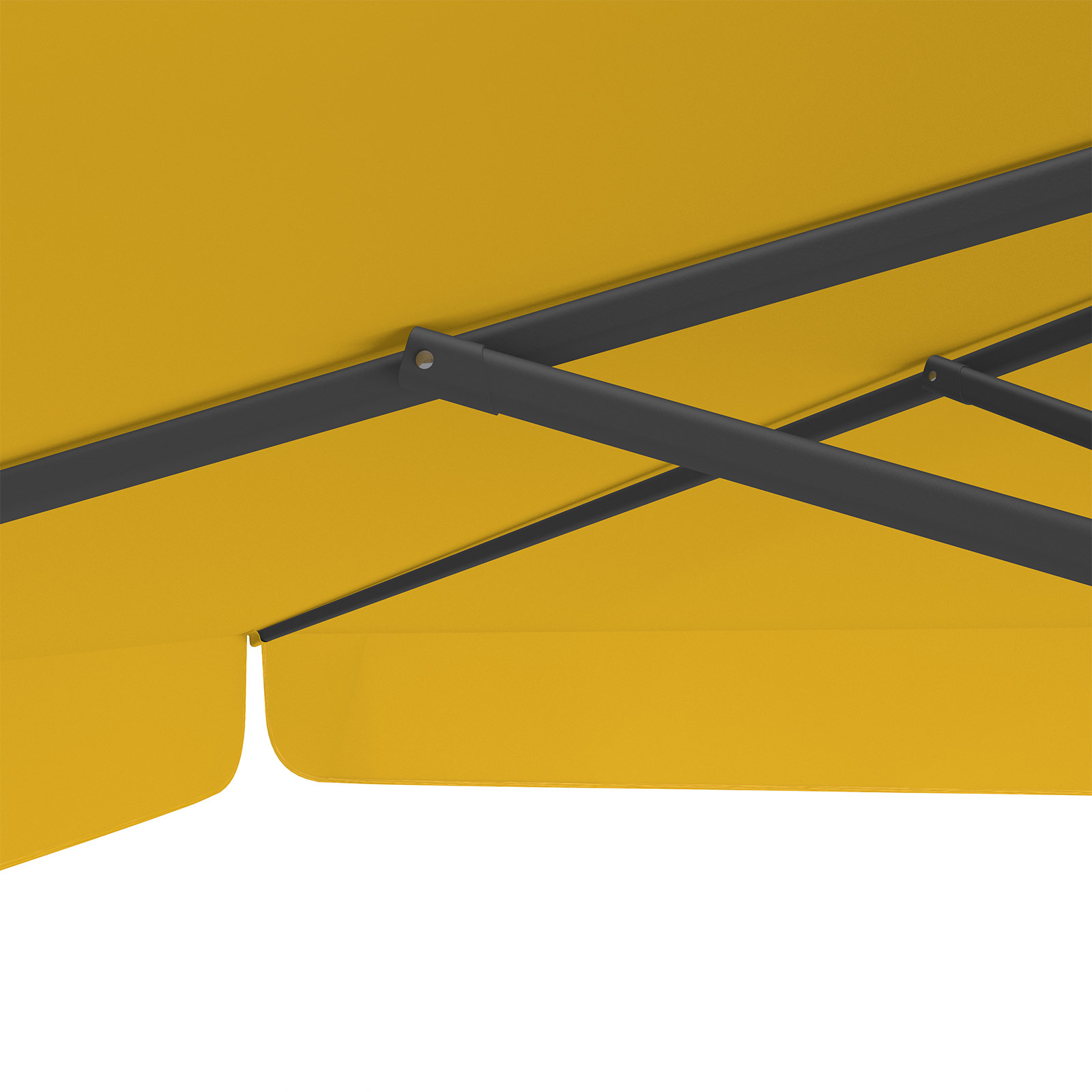 Parasol orange, 300 x 300 cm, sturdy ribs