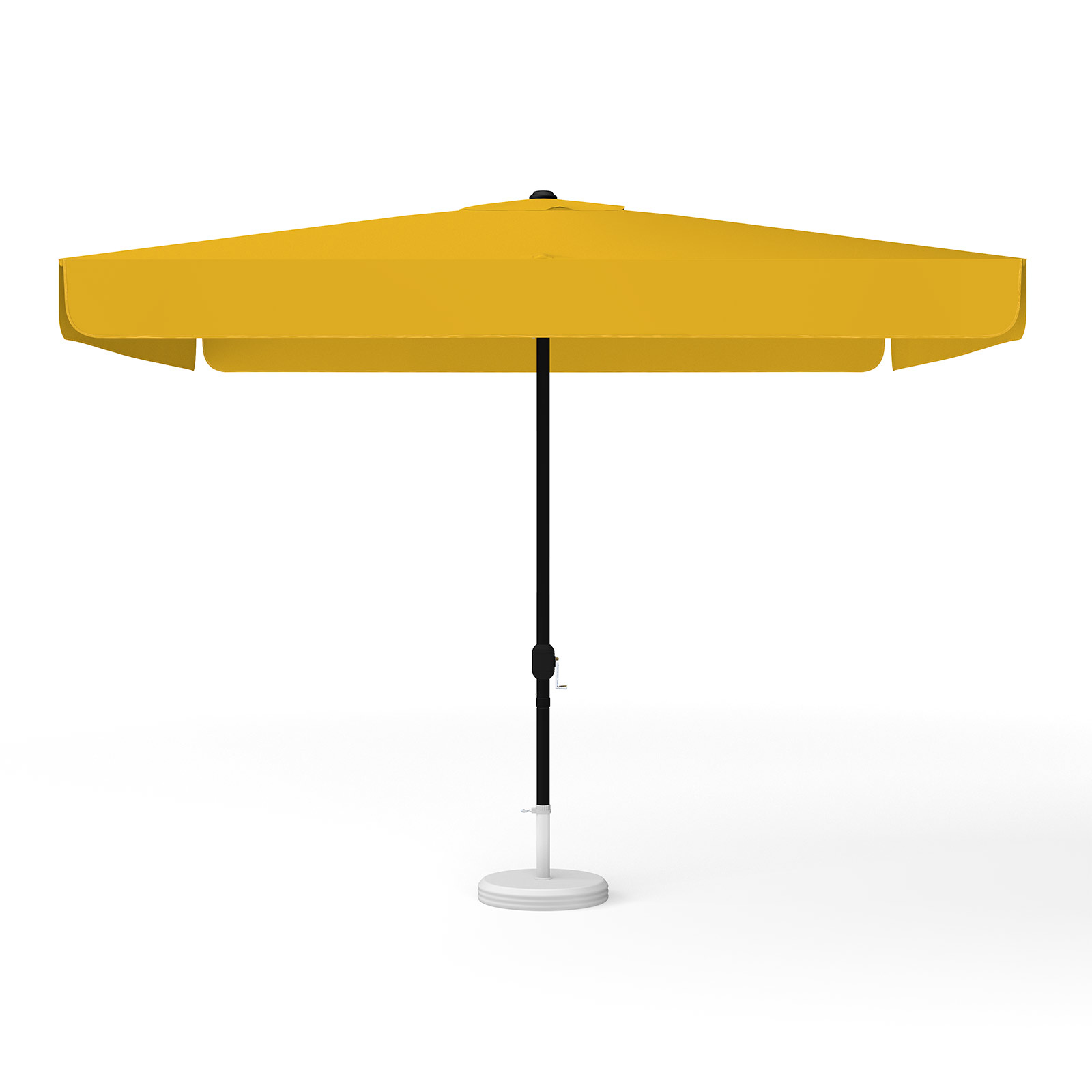 Sunshade orange, square, 300 x 300 cm with crank, solid color