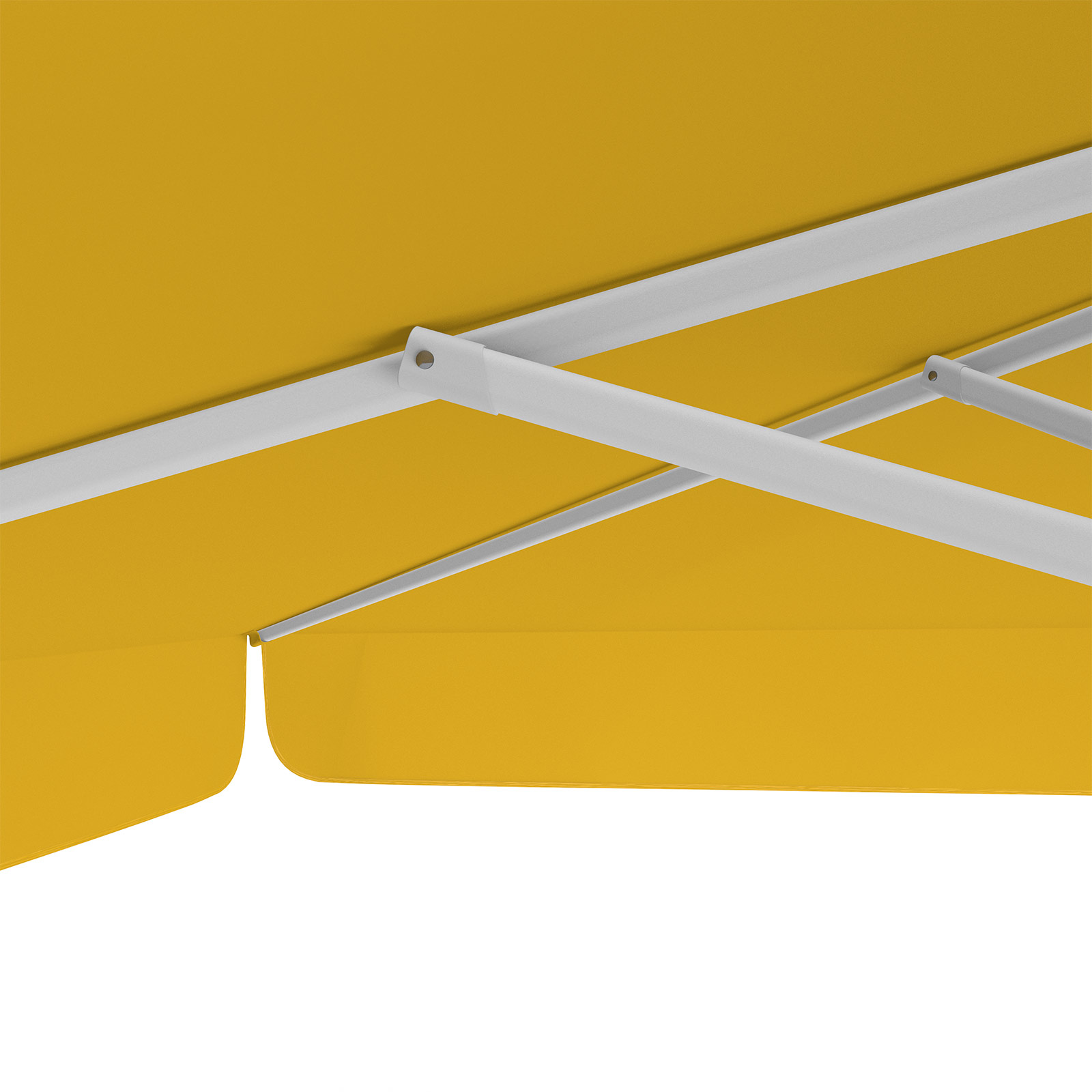 Orange parasol, 300 x 300 cm, sturdy ribs