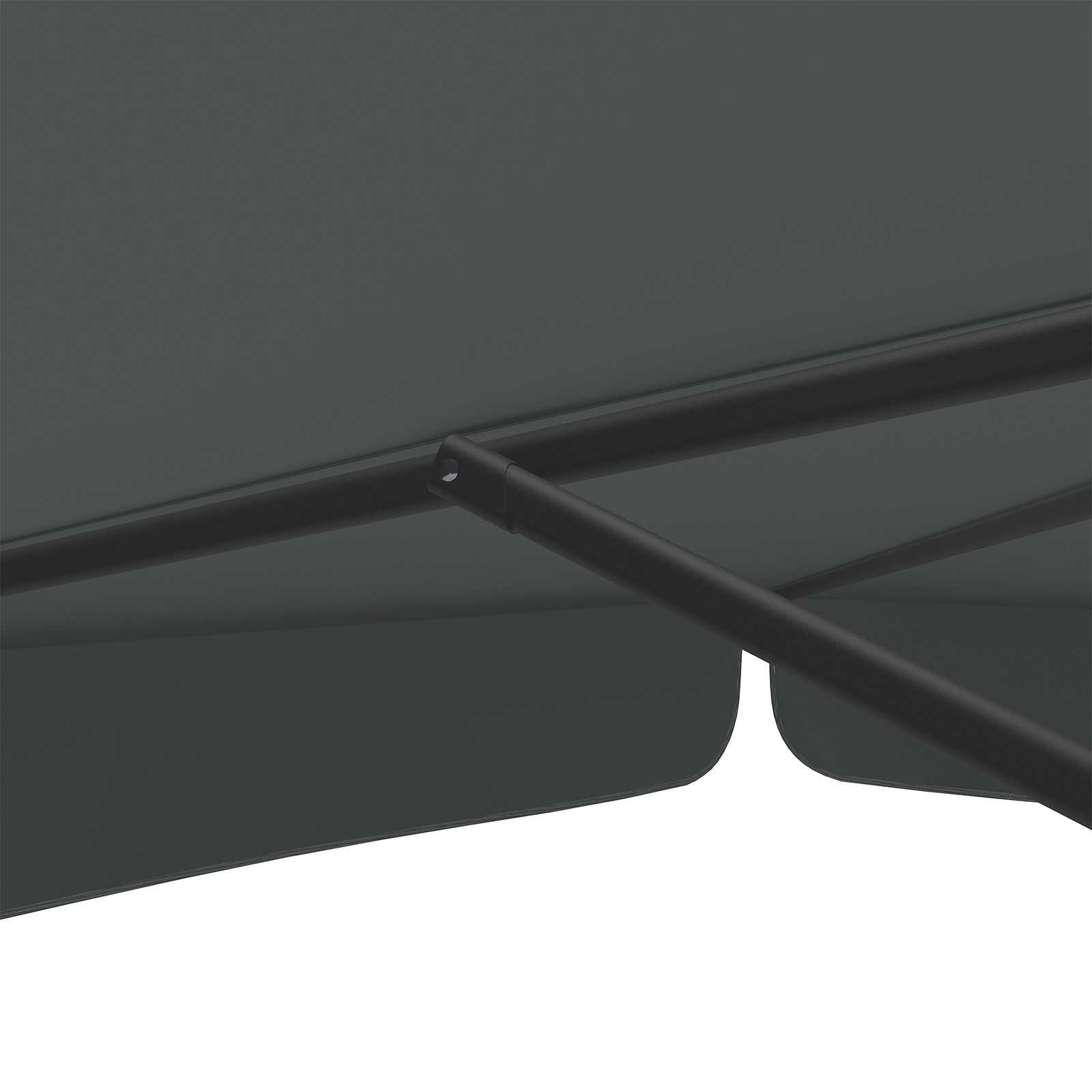 Parasol anthracite, ø 250 cm, robust ribs