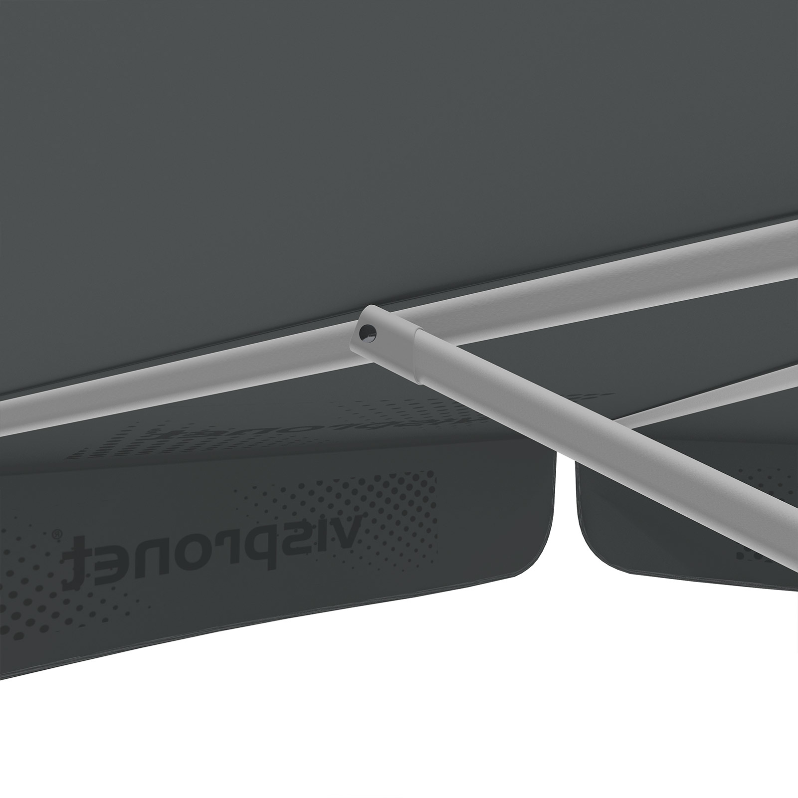 Parasol with logo print, ø 250 cm, robust ribs
