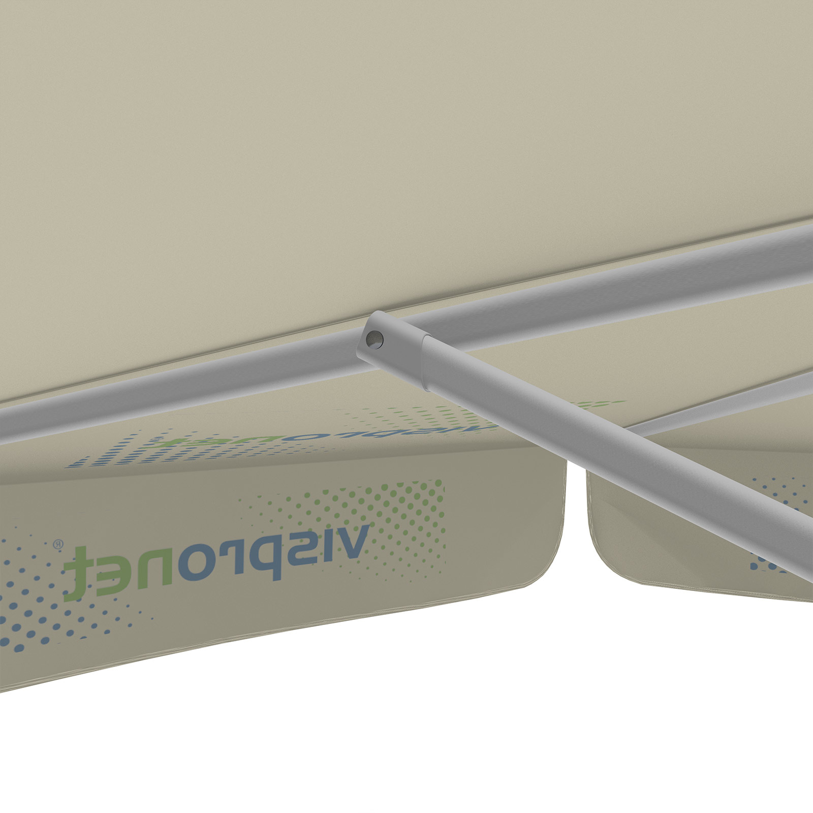 Parasol with logo print, ø 250 cm, robust ribs