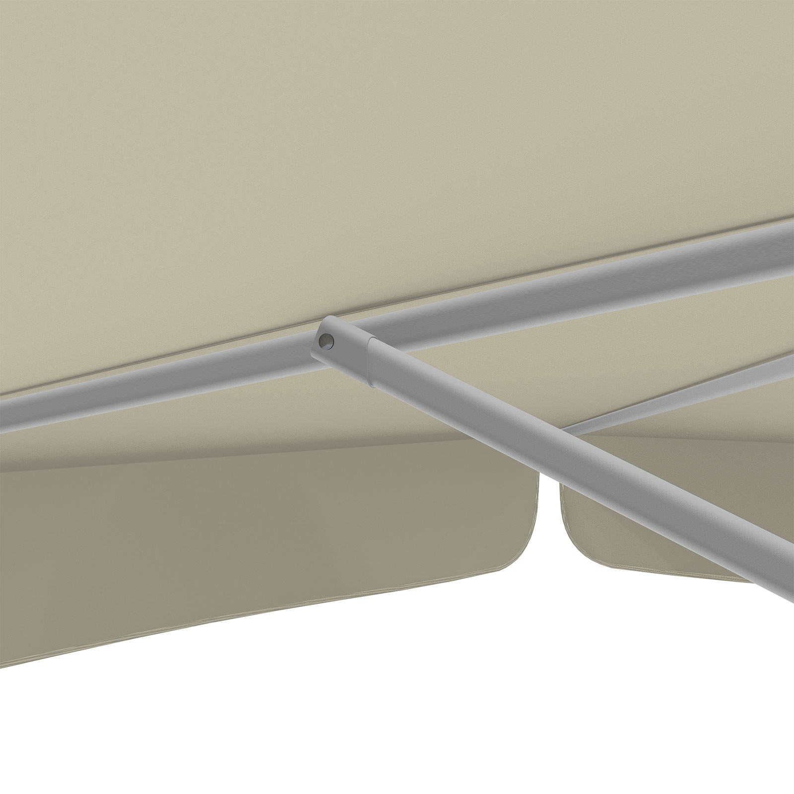 Parasol beige, ø 250 cm, robust struts