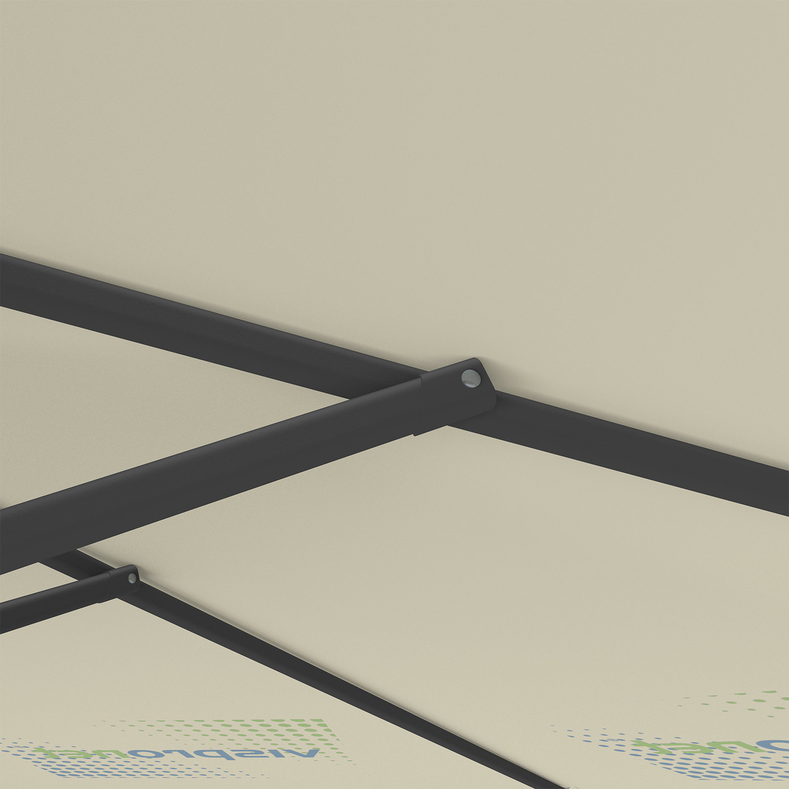 Parasol with logo print, ø 300 cm, robust ribs