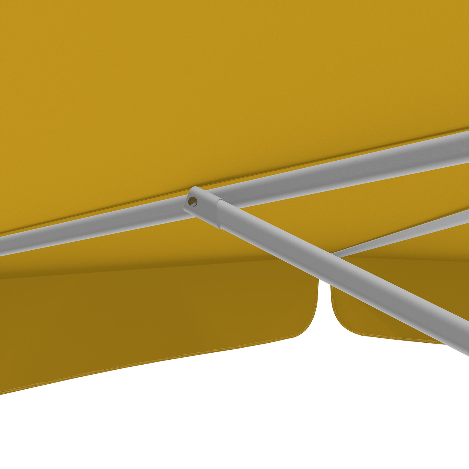 Orange parasol, ø 250 cm, sturdy ribs