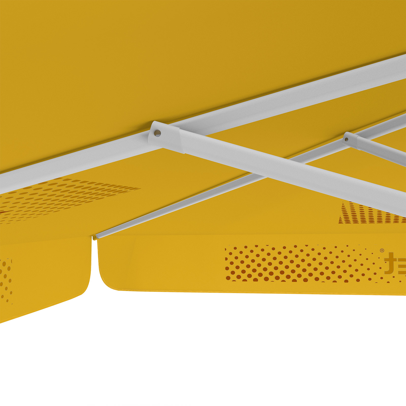 Parasol with logo print, 300 x 300 cm, sturdy ribs