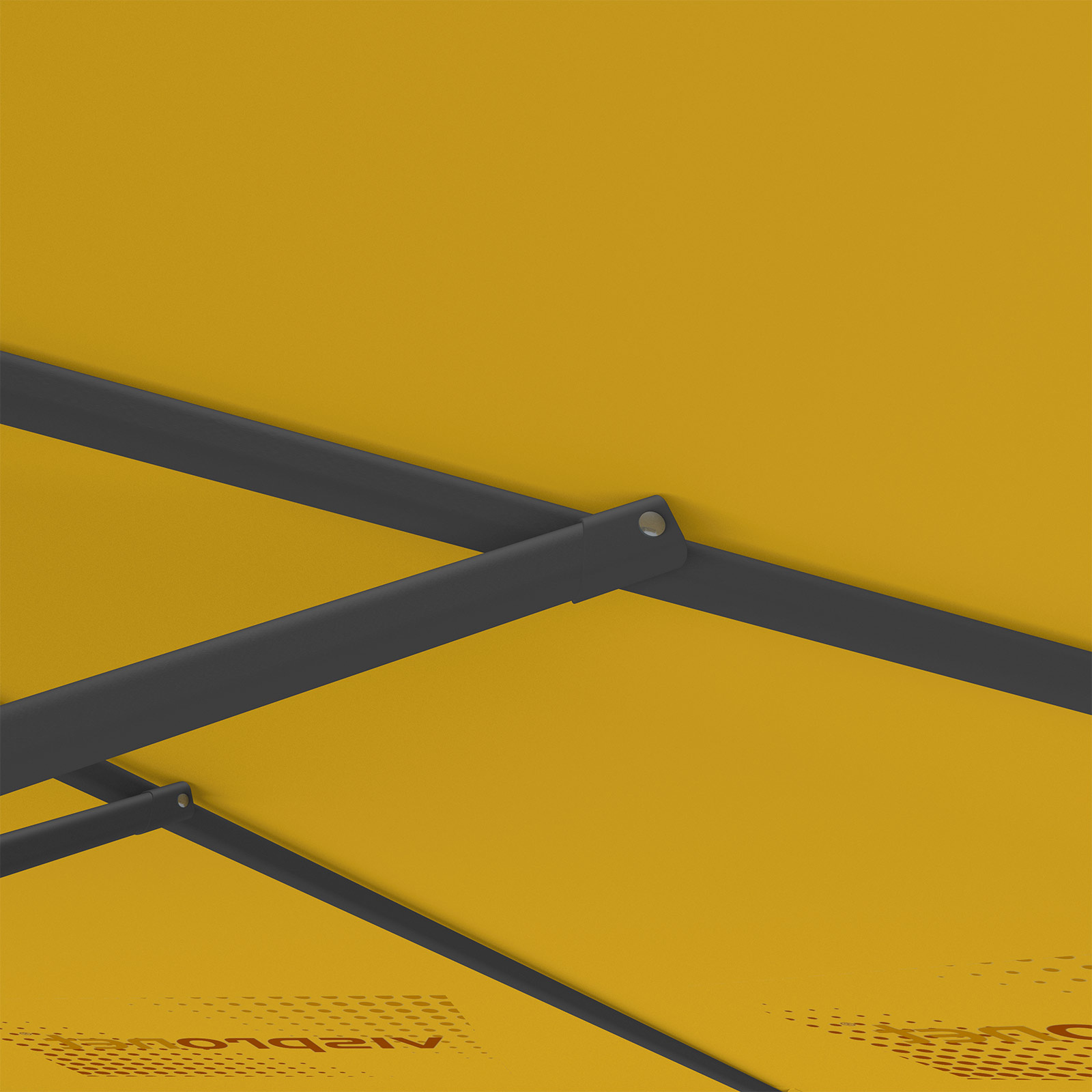 Parasol with logo print, ø 300 cm, robust ribs