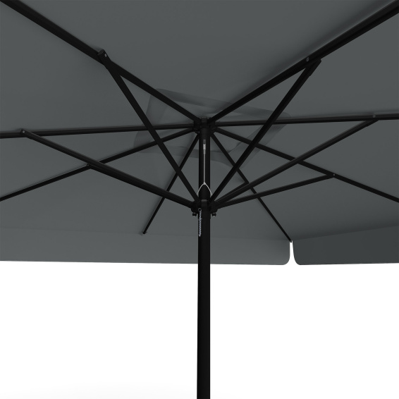 Parasol anthracite 300 x 300 cm – bottom view