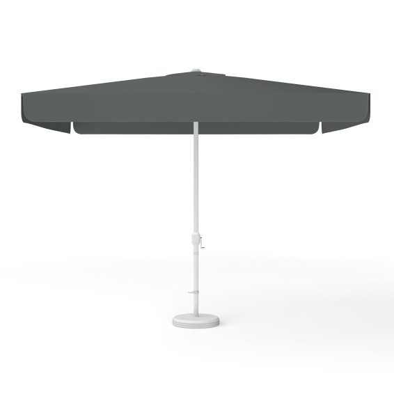 Square parasol 300 x 300 cm anthracite with crank plain colour