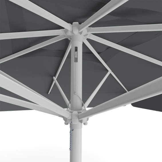 Parasol anthracite 300 x 300 cm – detail of cable pull