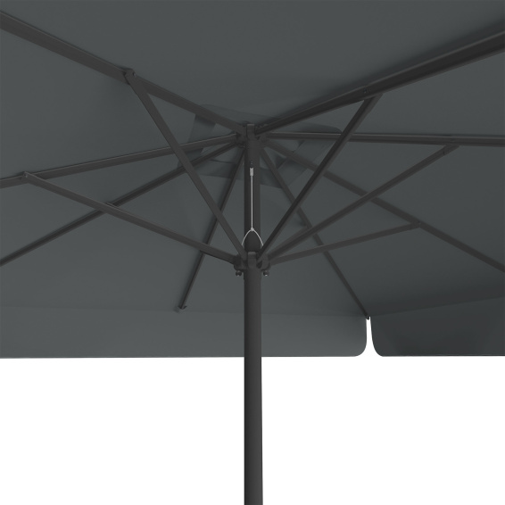 Parasol anthracite 250 x 250 cm – bottom view