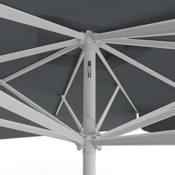 Parasol anthracite 250 x 250 cm – detail of cable pull