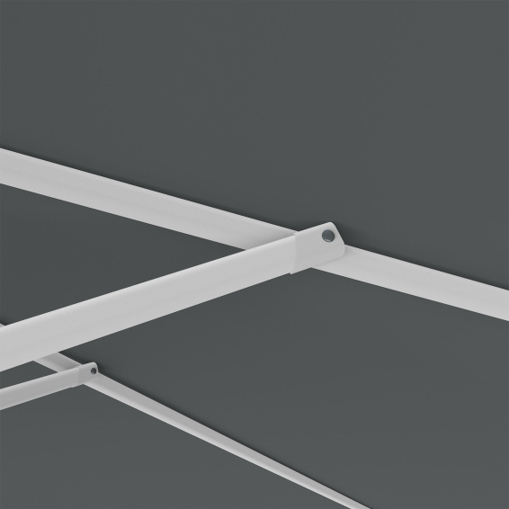 Parasol with crank, robust struts