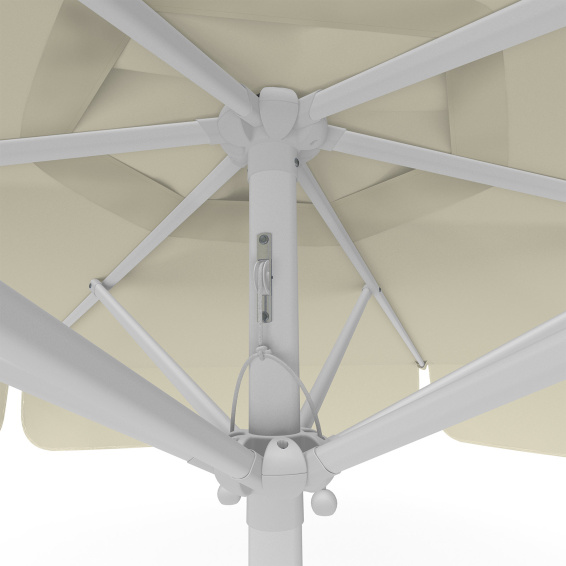 Parasol  with crank ø 250 cm, detail of cable pull
