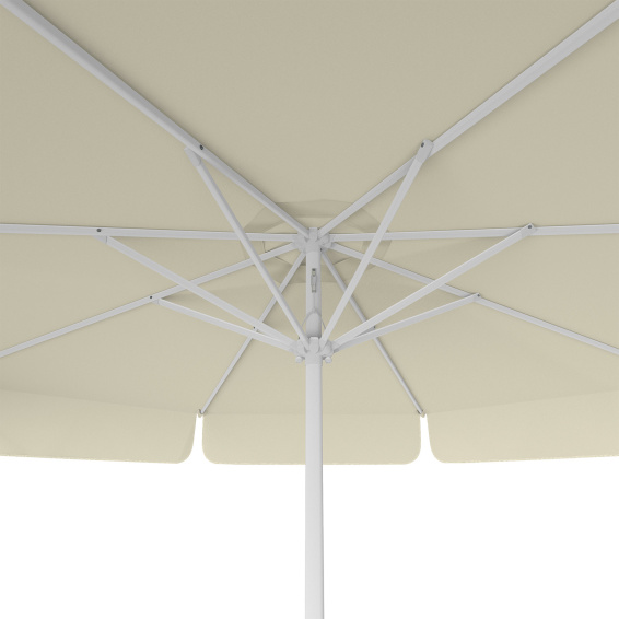 Parasol beige, ø 300 cm – bottom view