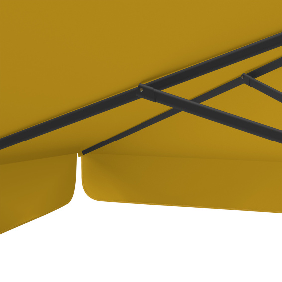 Parasol orange 250 x 250 cm – robust struts