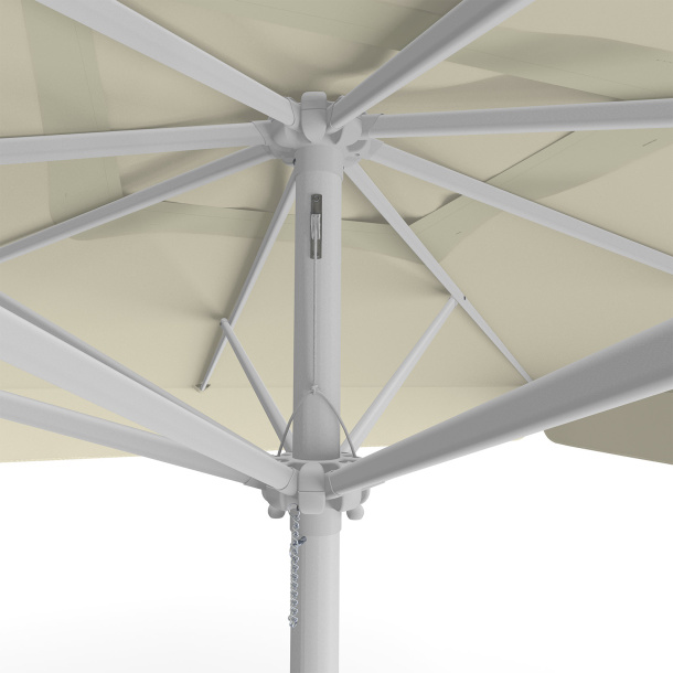 Parasol beige 300 x 300 cm – detail of cable pull