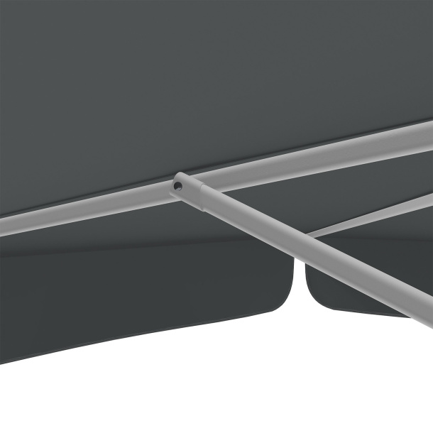 Parasol with crank, robust struts