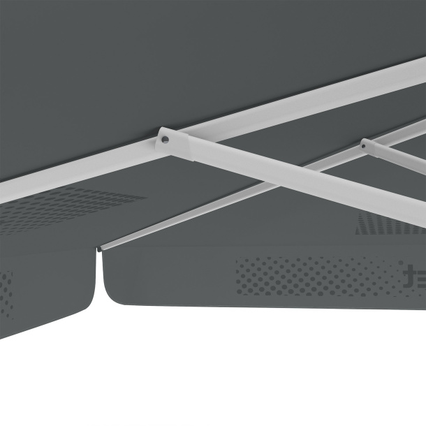 Sonnenschirm mit Logodruck, 300 x 300 cm, robuste Streben