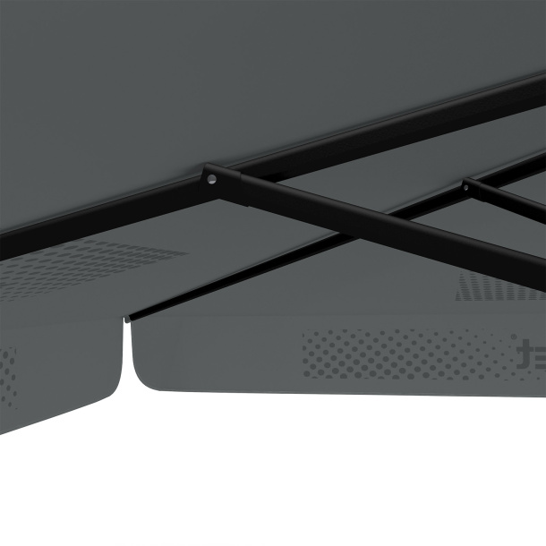 Sonnenschirm mit Logodruck, 300 x 300 cm, robuste Streben