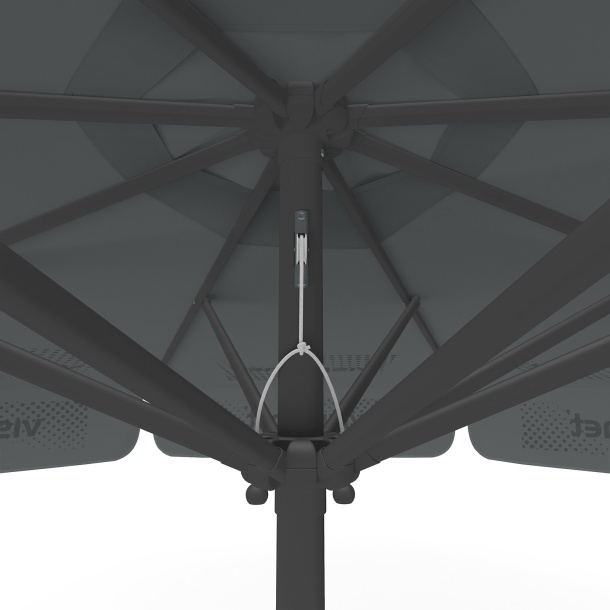 Sonnenschirm mit Logodruck, ø 300 cm, Detail Seilzug