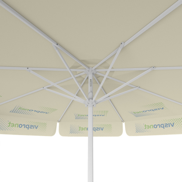 Sonnenschirm mit Logodruck, ø 300 cm, Ansicht von unten