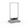 System sidewalk sign Lightbox battery