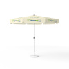 Parasol with logo print, Ø 300 cm, all 8 segments printed with the same design