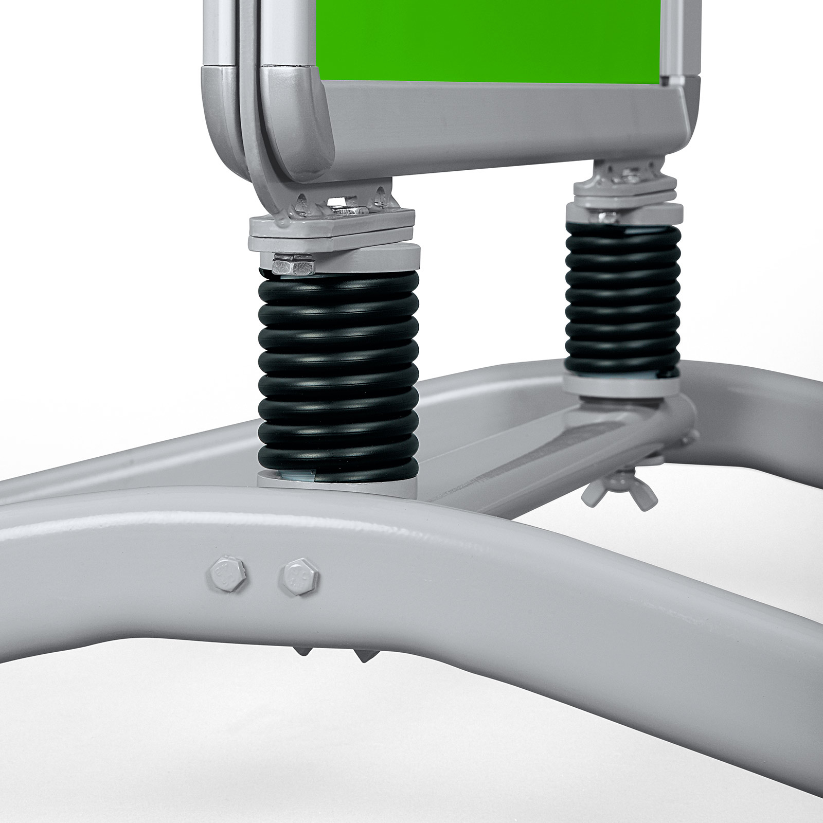 Outdoor Display Stand Customer Stopper 2-Leg with Steel Springs