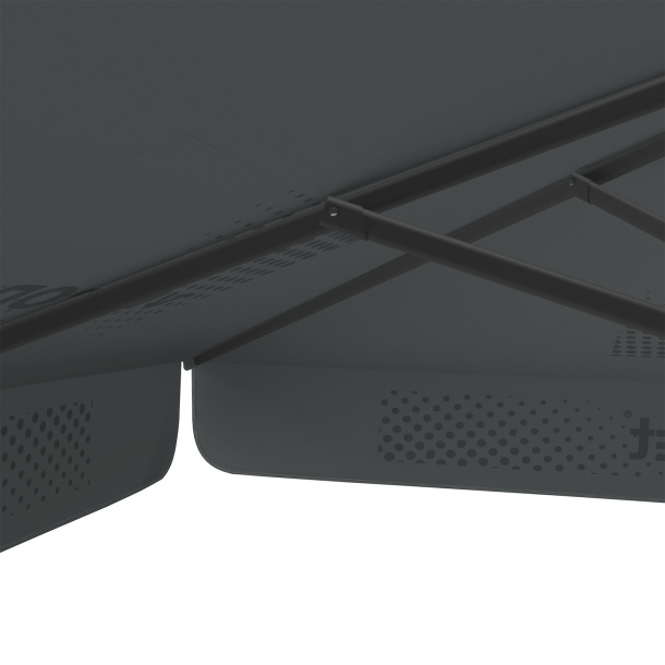 Sonnenschirm mit Logodruck, 250 x 250 cm, robuste Streben