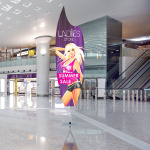 Bowflag® Premium Moon for bold indoor promotions