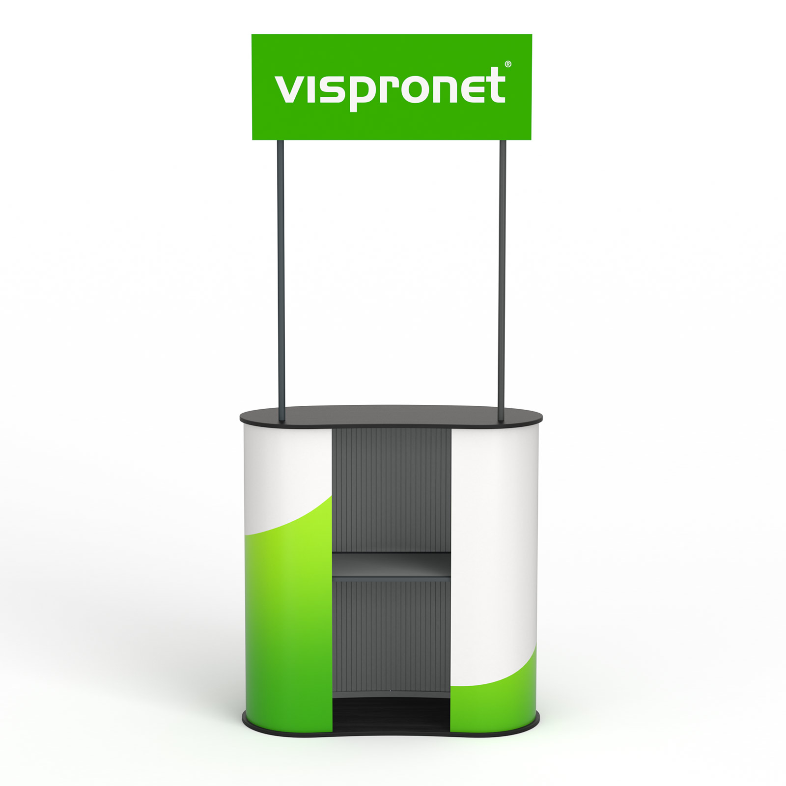 Lamella Counter back, header panel printed on both sides