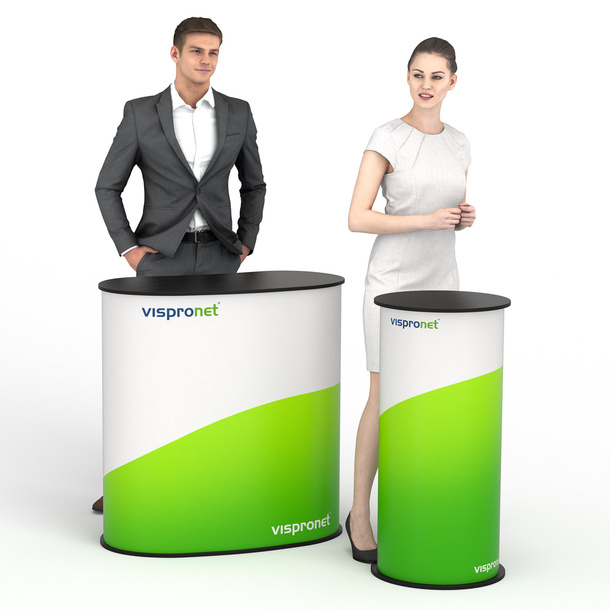 Exhibition counter Lamella counter available in 2 shapes