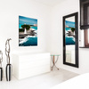 Poster on aluminum composite panel as decorative wall art