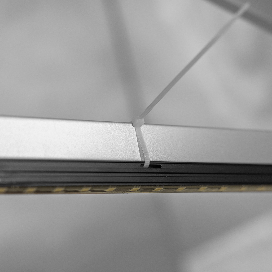 LED Strips - Mounting Option 3: Cable Ties, Flexible Attachment
