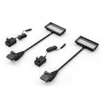 Optional lighting: LED spotlights for pop-up folding displays